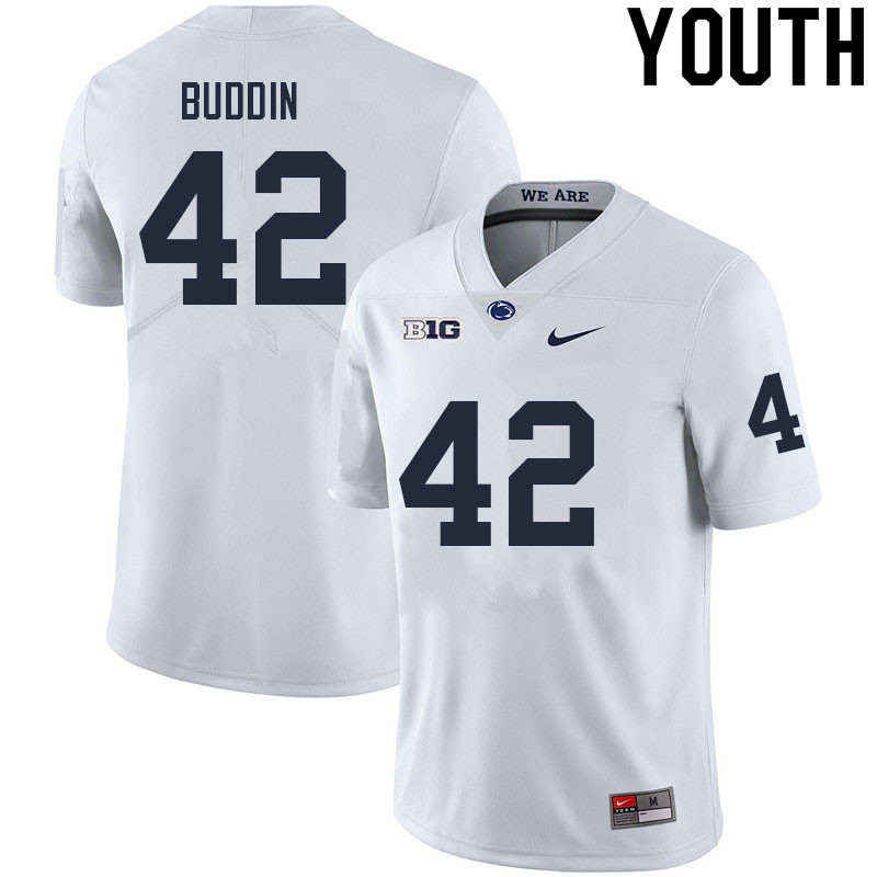 NCAA Nike Youth Penn State Nittany Lions Jamari Buddin #42 College Football Authentic White Stitched Jersey XXF7198SZ